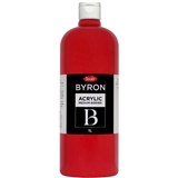 JASART BYRON ACRYLIC PAINT 1 LITRE COOL RED