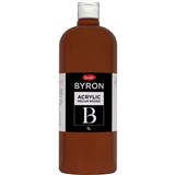 JASART BYRON ACRYLIC PAINT 1 LITRE BURNT SIENNA