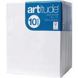 ARTITUDE PAINT CANVAS 8 X 10 INCH WHITE PACK 10