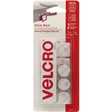 VELCRO BRAND DOTS AND SQUARES WHITE PACK 14