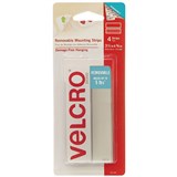VELCRO BRAND REMOVABLE MOUNTING STRIPS 88 X 19MM WHITE PACK 4
