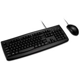 KENSINGTON PRO FIT WIRED KEYBOARD AND MOUSE SET WASHABLE BLACK
