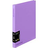 COLOURHIDE DISPLAY BOOK FIXED 40 POCKET A4 PURPLE