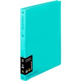 COLOURHIDE DISPLAY BOOK REFILLABLE 40 POCKET AQUA