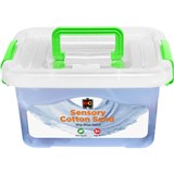 EDUCATIONAL COLOURS SENSORY COTTON SAND 5KG BLUE