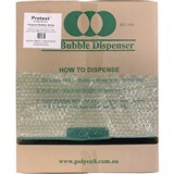 POLYCELL ECOPURE GREEN BUBBLE WRAP 500MM PERFORATED 375MM X 50M DISPENSER BOX
