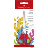 FABERCASTELL CLASSIC SCHOOL SCISSORS 155MM RED