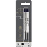 PARKER QUINKFLOW BALLPOINT PEN REFILL MEDIUM BLACK PACK 3