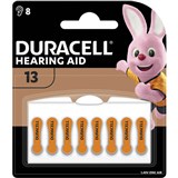 DURACELL SIZE 13 EASYTAB HEARING AID ZINC AIR COIN 145V BATTERY PACK 8
