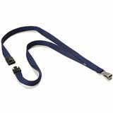 DURABLE TEXTILE LANYARD SOFT COLOUR MIDNIGHT BLUE