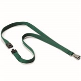 DURABLE TEXTILE LANYARD SOFT COLOUR DARK GREEN