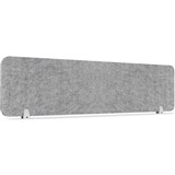RAPIDLINE ECO PANEL DESK MOUNTED SCREEN 1490 X 384MM MARBLE GREY