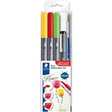 STAEDTLER 3001 DOUBLE ENDED WATERCOLOUR BRUSH PENS FLOWERS SET