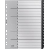 LEITZ RECYCLED INDEX DIVIDER PP 131 TAB A4 GREY