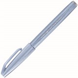PENTEL SES15C BRUSH SIGN PEN MARKER GREY BLUE BOX 10