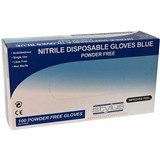 STYLUS NITRILE POWDERFREE DISPOSABLE GLOVES LARGE BLUE PACK 100
