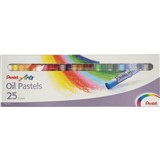 PENTEL PHN ARTS OIL PASTELS ASSORTED PACK 25