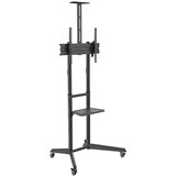 BRATECK VERSATILE AND COMPACT STEEL TV CART FOR 3770 INCH SCREENS