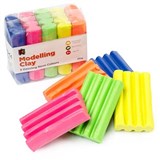 EDUCATIONAL COLOURS MODELLING CLAY 250G FLUORO ASSORTED