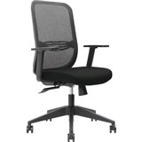 BRINDIS TASK CHAIR HIGH MESH BACK NYLON BASE ARMS ONYX