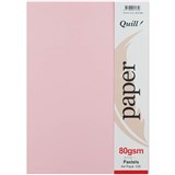 QUILL PAPER 80GSM A4 PASTELS ASSORTED PACK 100