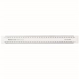 STAEDTLER AS12121 ACADEMY OVAL SCALE RULER 300MM CLEAR