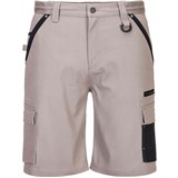 PORTWEST SLIM FIT STRETCH SHORTS SAND 82