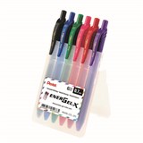 PENTEL BL107 ENERGEL X RETRACTABLE GEL INK PEN 07MM ASSORTED PACK 6