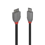 LINDY 36621 ANTHRA LINE USBC TO MICROB CABLE 1M BLACK