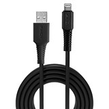LINDY 31321 USBA TO LIGHTNING CABLE 2M BLACK