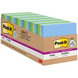 POSTIT 65424SSTCP SUPER STICKY RECYCLED NOTES 76 X 76MM OASIS CABINET PACK 24