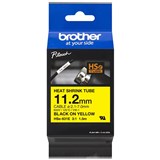 BROTHER HSE631E HEAT SHRINK TUBE LABELLING TAPE 112MM BLACK ON YELLOW