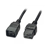 LINDY 30120 POWER CABLE IECC20 PLUG TO C19 SOCKET 15A 05M BLACK