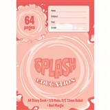 SPLASH STORY BOOK PLAINRULED 12MM 60GSM 64 PAGE A4