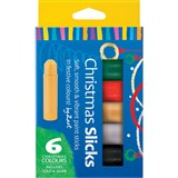 ZART BASICS CHRISTMAS SLICKS ASSORTED PACK 6