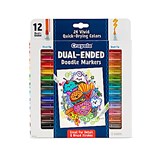 CRAYOLA DUALENDED DOODLE MARKERS ASSORTED PACK OF 12