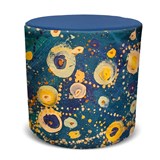 ORANGE DUST SPECTRUM EVA ROUND OTTOMAN 450 X 450 X 450MM OCEAN BLUE