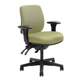 DAL ERGOSELECT SPARK ERGONOMIC CHAIR MEDIUM BACK 3 LEVER SEAT SLIDE BLACK NYLON BASE ADJUSTABLE ARMS APPLE
