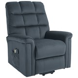 RAPIDLINE HOME ELEVATE ALABAMA LIFT CHAIR SINGLE MOTOR MEDIUM LEATHER GREY