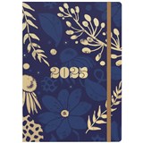 COLLINS ABSTRACT BOTANICALS DIARY WEEK TO VIEW A5 RECYCLED NAVY