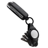 KEYSMART AIR FLEX COMPACT KEY HOLDER FOR APPLE AIRTAG BLACK