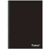 PROTEXT PREMIUM SPIRAL NOTEBOOK PP COVER 120 PAGES A4 BLACK