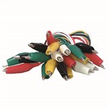 HEAVY DUTY JUMPER TEST CABLE KIT ALLIGATOR CLIP 10PCS