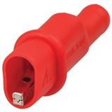 ADAPTER SOCKET BANANA TO ALLIGATOR CLIP 4MM RED