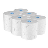 KLEENEX HARD ROLL TOWEL WITH ELEVATED DESIGN WHITE CARTON 6
