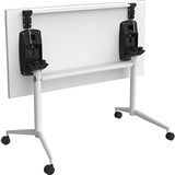 OLG UNI FLIP TABLE WHITE FRAME 1600 X 750MM WHITE