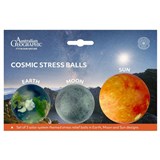AUSTRALIAN GEOGRAPHIC COSMIC STRESS BALL PACK 3