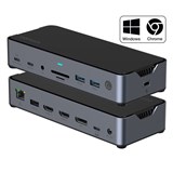 COMSOL USBC TRIPLE MONITOR USBC 14 PORT DOCKING STATION BLACK