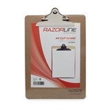 RAZORLINE CLIPBOARD MASONITE LARGE CLIP A4 BROWN 250SHEETS