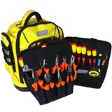 MAJOR TECH BACKPACK TOOLBAG YELLOW WITH 16PCS TOOLS